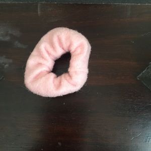 Pink mini scrunchie